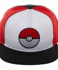 Under The Sea Collectibles Pokemon Pokeball Colorblock Flat Bill Snapback