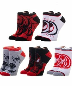Under The Sea Collectibles Marvel Miles Morales 5 Pair Ankle Socks