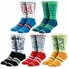Under The Sea Collectibles Nintendo Characters 5 Pair Crew Socks