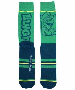 Under The Sea Collectibles Nintendo Characters 5 Pair Crew Socks