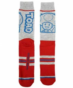 Under The Sea Collectibles Nintendo Characters 5 Pair Crew Socks