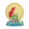 Under The Sea Collectibles Little Mermaid Ariel Sitting On Rock By Moon - Disney Traditions Figurine