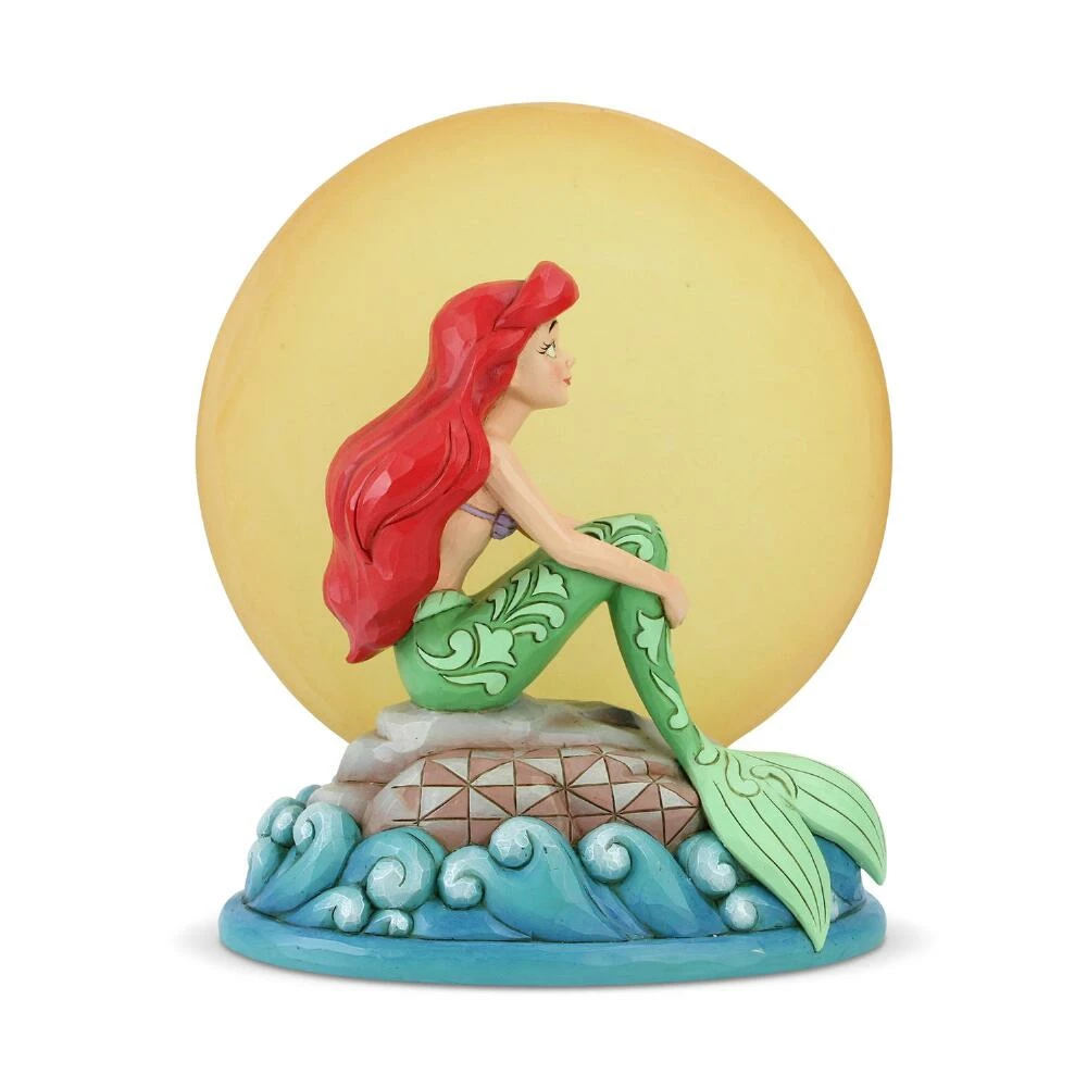 Under The Sea Collectibles Little Mermaid Ariel Sitting On Rock By Moon - Disney Traditions Figurine 3 Under The Sea Collectibles Little Mermaid Ariel Sitting On Rock By Moon - Disney Traditions Figurine
