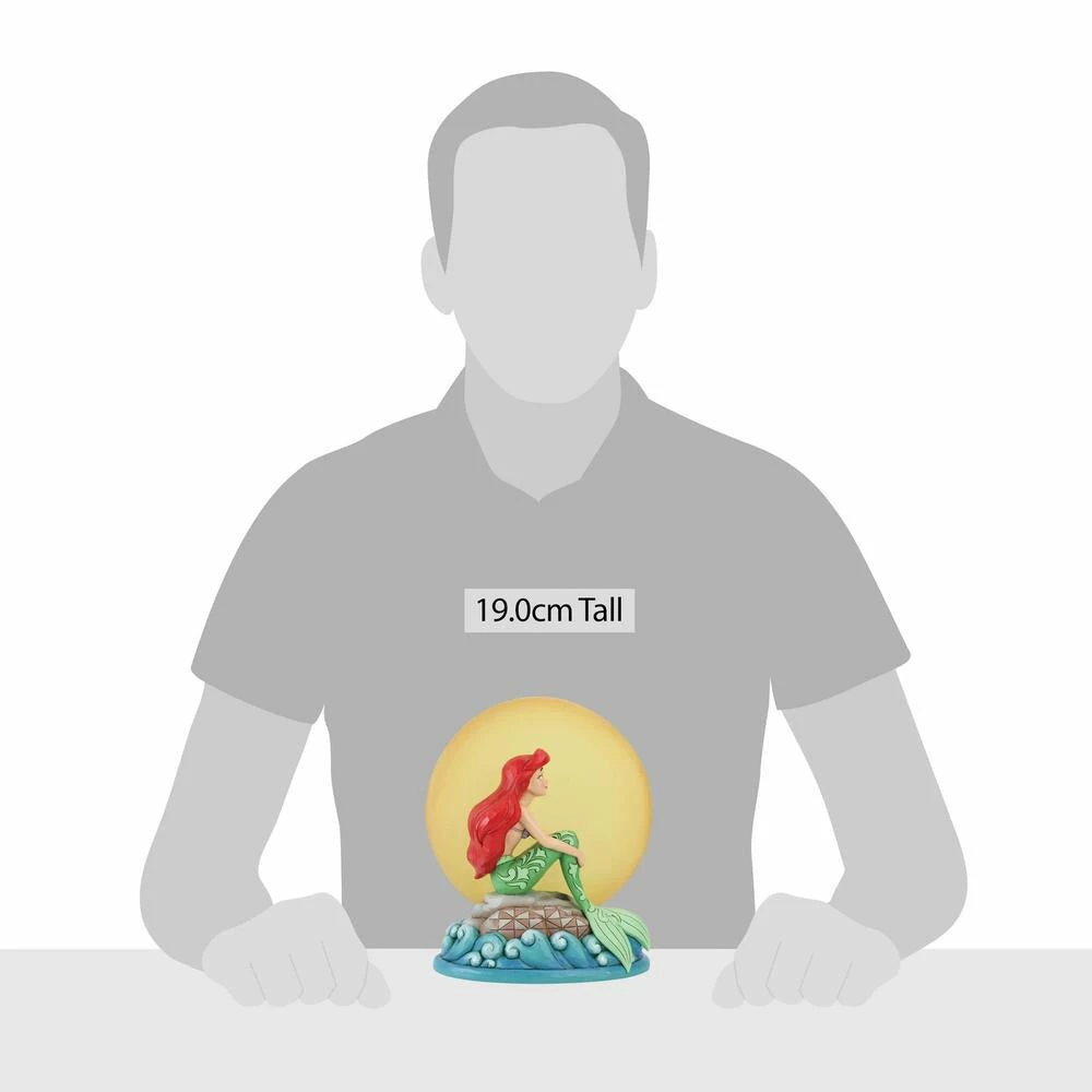 Under The Sea Collectibles Little Mermaid Ariel Sitting On Rock By Moon - Disney Traditions Figurine 7 Under The Sea Collectibles Little Mermaid Ariel Sitting On Rock By Moon - Disney Traditions Figurine