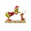 Under The Sea Collectibles The Grinch Bending Over Petting Max - Jim Shore Figurine