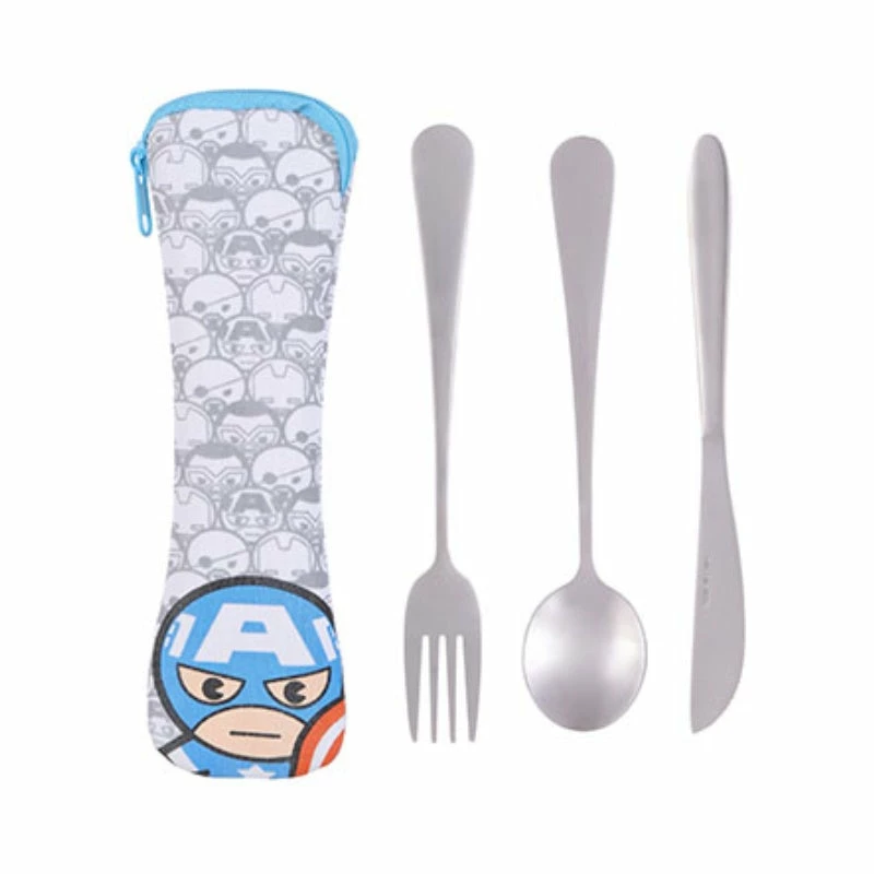 Under The Sea Collectibles Marvel Captain America Cutlery Set 3 Under The Sea Collectibles Marvel Captain America Cutlery Set