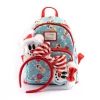 Under The Sea Collectibles Disney Snowman Mickey Minnie AOP Loungefly Mini Backpack & Headband Combo