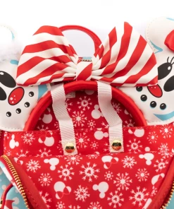 Under The Sea Collectibles Disney Snowman Mickey Minnie AOP Loungefly Mini Backpack & Headband Combo