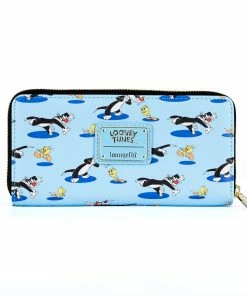 Under The Sea Collectibles Classic Cartoons Looney Tunes Tweety & Sylvester Loungefly AOP Wallet
