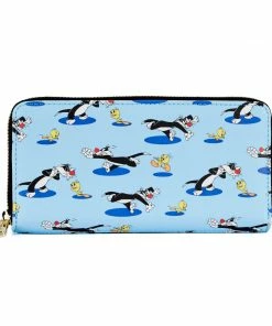 Under The Sea Collectibles Classic Cartoons Looney Tunes Tweety & Sylvester Loungefly AOP Wallet