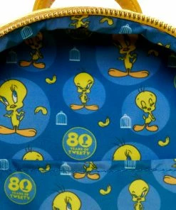Under The Sea Collectibles Classic Cartoons Looney Tunes Tweety Plush Loungefly Mini Backpack