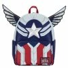 Under The Sea Collectibles Marvel Falcon Captain America Cosplay Loungefly Mini Backpack