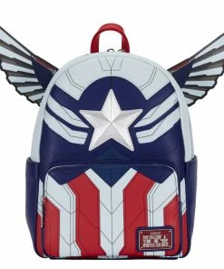 Under The Sea Collectibles Marvel Falcon Captain America Cosplay Loungefly Mini Backpack