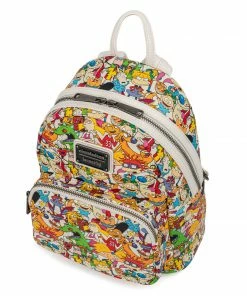 Under The Sea Collectibles Classic Cartoons Nickelodeon Rewind Gang AOP Loungefly Mini Backpack