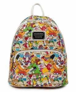Under The Sea Collectibles Classic Cartoons Nickelodeon Rewind Gang AOP Loungefly Mini Backpack