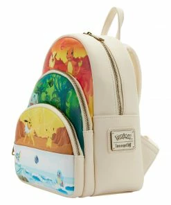 Under The Sea Collectibles Pokemon Elements Loungefly Triple Pocket Mini Backpack