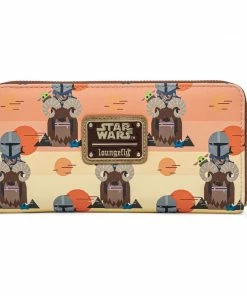 Under The Sea Collectibles Star Wars Mandalorian Bantha Ride AOP Loungefly Wallet