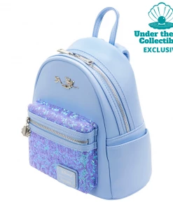Notify Me - Little Mermaid Ariel Sequins Loungefly Mini Backpack (Under The Sea Collectibles Exclusive) Disney
