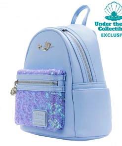 Disney (Reprint Pre-Order) Little Mermaid Ariel Sequins Loungefly Mini Backpack (Under The Sea Collectibles Exclusive)
