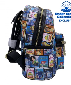 (Reprint Pre-Order) Disney Princess VHS Tapes Loungefly Mini Backpack (Under The Sea Collectibles Exclusive)
