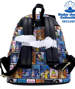 (Reprint Pre-Order) Disney Princess VHS Tapes Loungefly Mini Backpack (Under The Sea Collectibles Exclusive)