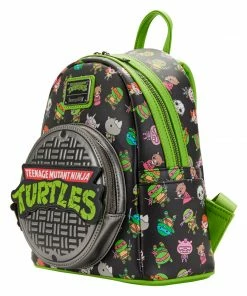 Under The Sea Collectibles Classic Cartoons Teenage Mutant Ninja Turtles Sewer Loungefly AOP Mini Backpack