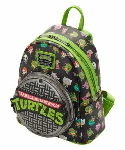Under The Sea Collectibles Classic Cartoons Teenage Mutant Ninja Turtles Sewer Loungefly AOP Mini Backpack