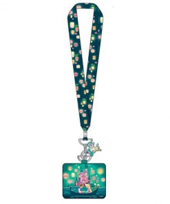 Under The Sea Collectibles Disney Tangled Lanterns Loungefly Lanyard With Cardholder