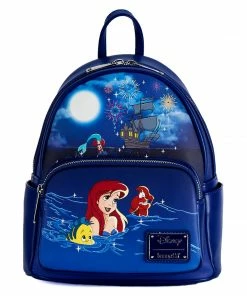 Under The Sea Collectibles Disney The Little Mermaid Ariel Light Up Fireworks Loungefly Mini Backpack