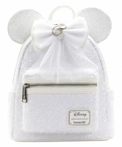 Under The Sea Collectibles Disney Minnie Sequin Wedding Loungefly Mini Backpack