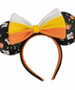 Under The Sea Collectibles Disney Mickey And Minnie Spooky Mice Candy Corn AOP Loungefly Headband