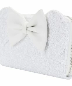 Under The Sea Collectibles Disney Minnie Sequin Wedding Loungefly Wallet