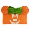 Under The Sea Collectibles Pumpkin Minnie Glow Face Loungefly Wallet