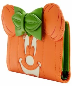 Under The Sea Collectibles Pumpkin Minnie Glow Face Loungefly Wallet