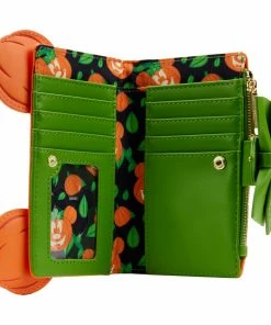 Under The Sea Collectibles Pumpkin Minnie Glow Face Loungefly Wallet