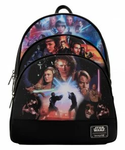 Under The Sea Collectibles Star Wars Prequel Trilogy Loungefly Triple Pocket Backpack