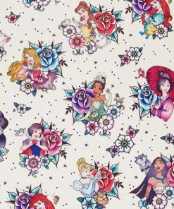 Under The Sea Collectibles Disney Princess Tattoo AOP Loungefly Mini Backpack